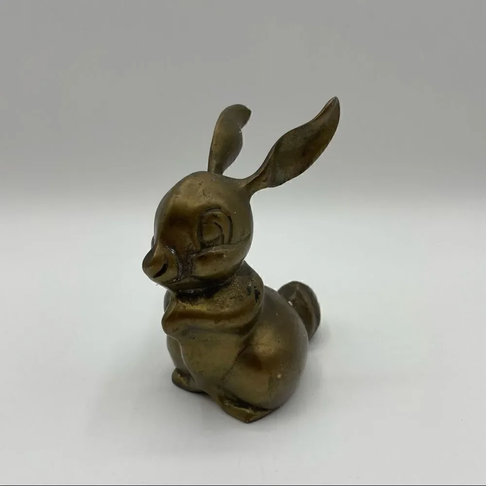 Vintage Brass Bunny  Rabbit